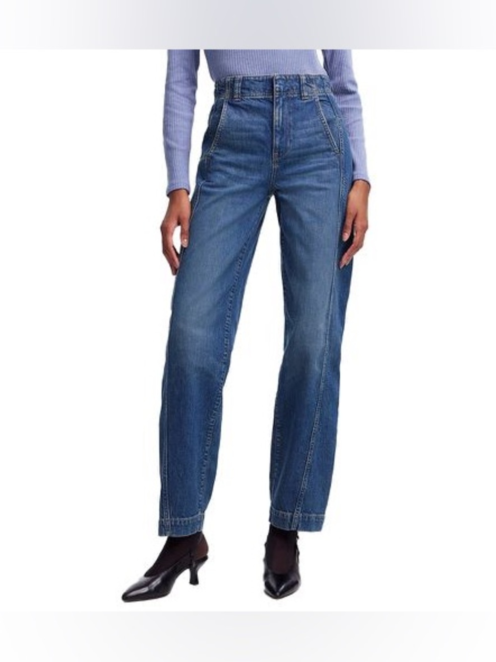 Madewell (NWT) Tapered Denim Trousers Size 26P
